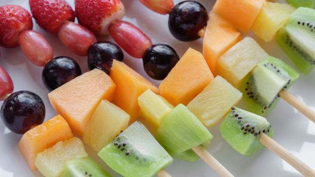 Rainbow Skewers Chopped fruits in a stick - Your ELC Image
