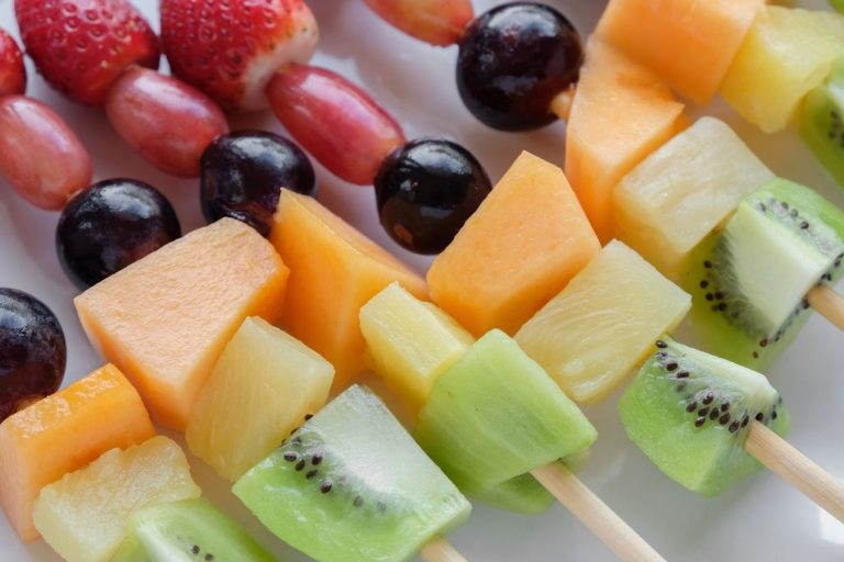 Rainbow Skewers Chopped fruits in a stick - Your ELC Image