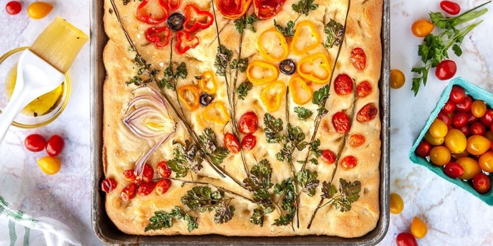 Kid-Friendly Recipe: Garden Focaccia Kid-Friendly Recipe: Garden Focaccia
