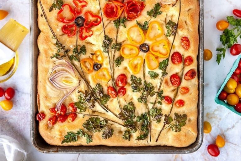 Kid-Friendly Recipe: Garden Focaccia Kid-Friendly Recipe: Garden Focaccia