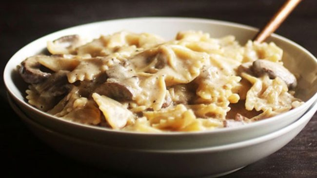 vegetarian-creamy-mushroom-pasta Vegetarian creamy mushroom pasta - Your Early Learning Centre
