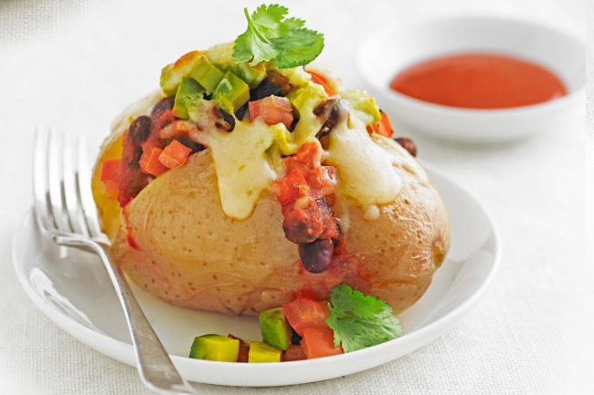 jacket-potatoes-with-mexican-bean-and-cheese-107958-1 Jacket Potatoes with Mexican Bean and Cheese - September 2021 Recipe of the Month