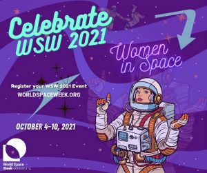 Animated Astronaut Woman - Space Week - Early Learning Centre Cleveland September 2021 Newsletter Image