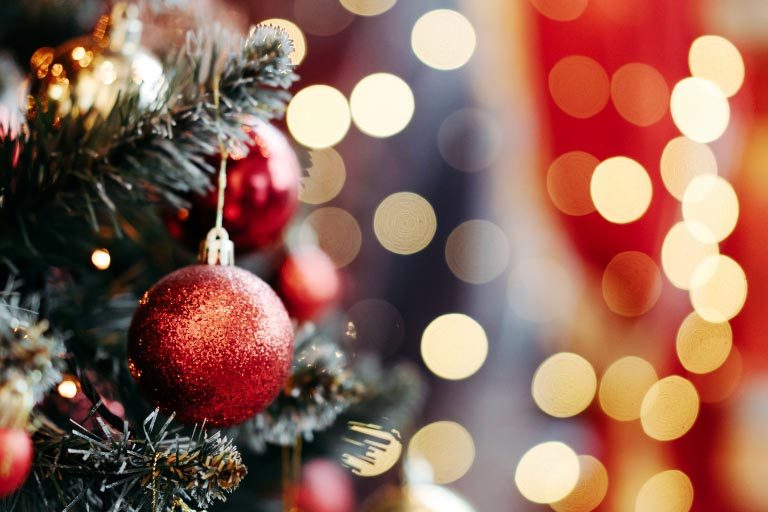 Close Up Shot of a Christmas Ball on a Christmas Tree - Children’s Christmas Party - Your ELC