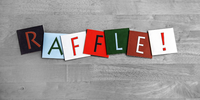 Christmas Raffle Cards that spells Raffle! - Christmas Raffle - Your ELC