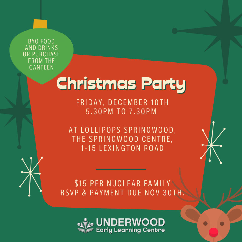 Underwood Early Learning Centre Christmas Party Banner - Your ELC