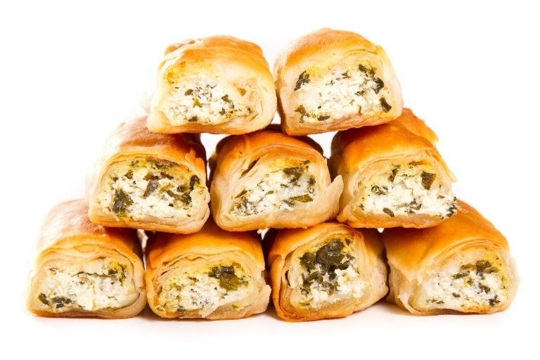 Jan-recipe-blog image Spinach and Cheese rolls piled up - Your ELC Recipe of the month