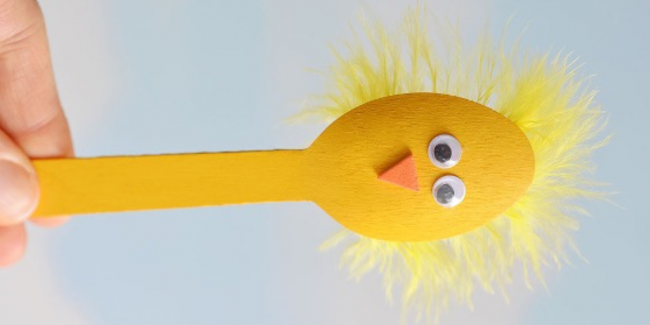 Wooden Spoon Chicks Wooden spoon chick - DIY activity of the month - Your ELC