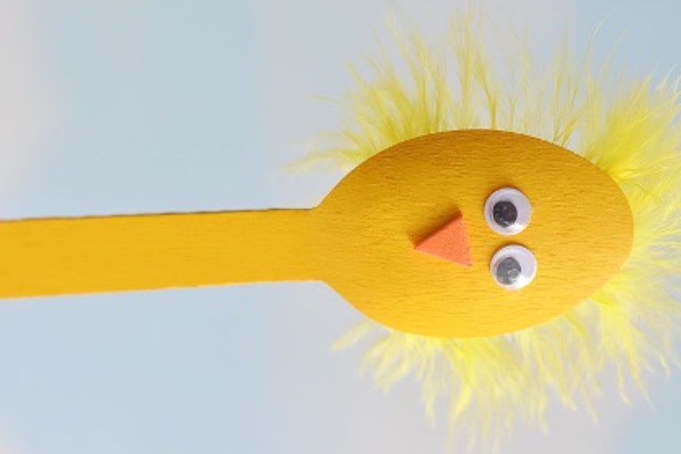 Wooden Spoon Chicks Wooden spoon chick - DIY activity of the month - Your ELC