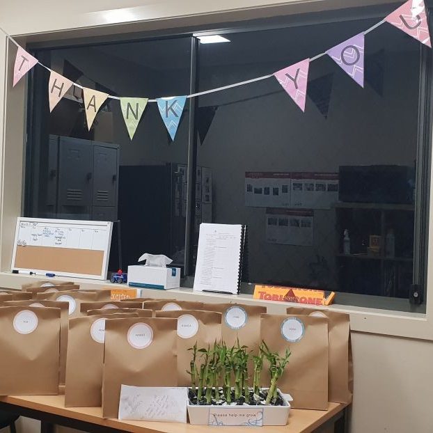 Room with a thank you banner on the window - Your ELC blog image