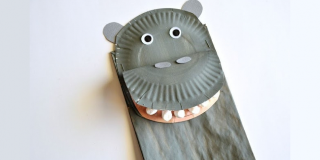 Hippo Resized A paper bag hippopotamus - DIY activity of the month - Your ELC