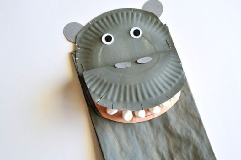 Hippo Resized A paper bag hippopotamus - DIY activity of the month - Your ELC