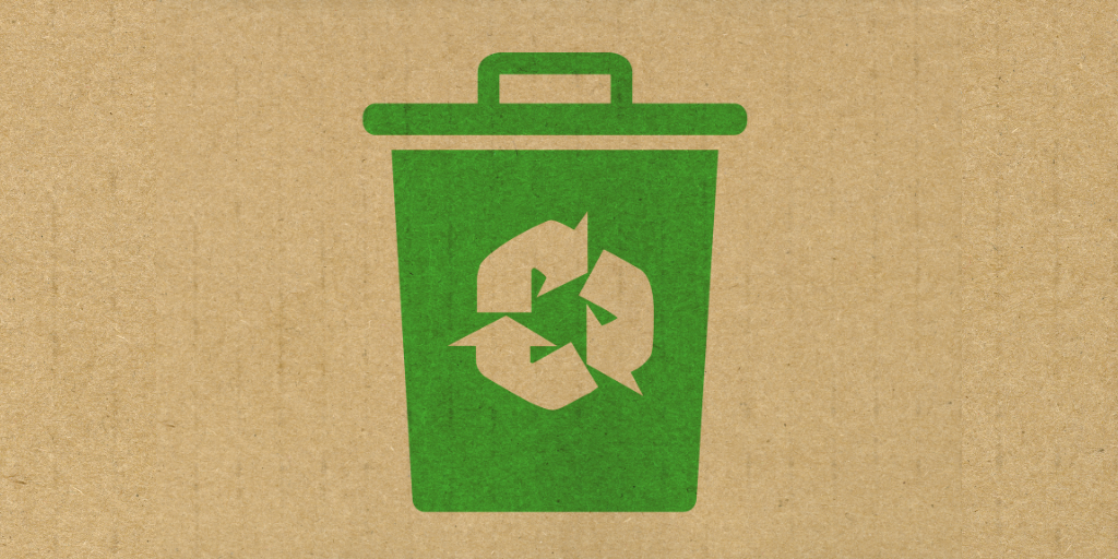 Recycling Station UND Recycling bin symbol in green - Your ELC