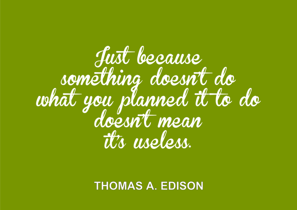 Thomas Edison quote | Your ELC blog image