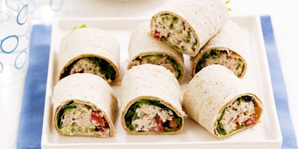 Tuna and Salad Mini Wraps